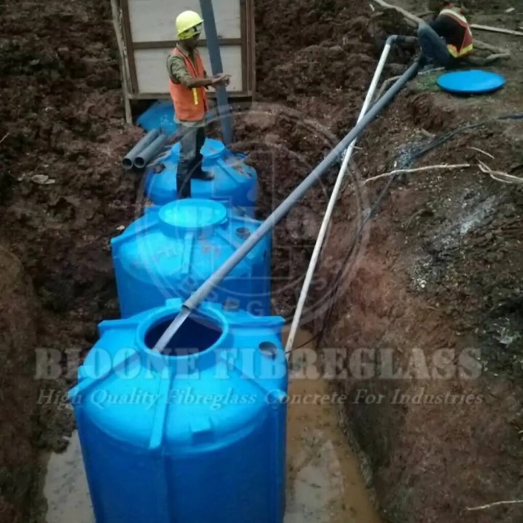 Ground Water Tank-Tangki Air Tanam Fiberglass-Proses Pemasangan Tangki Tanam